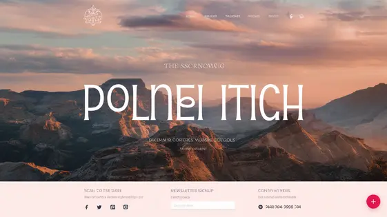 Elevate Parallax Theme website example