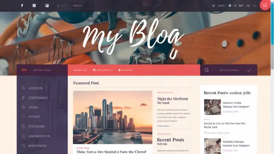 ContentMaster Blog Theme layout