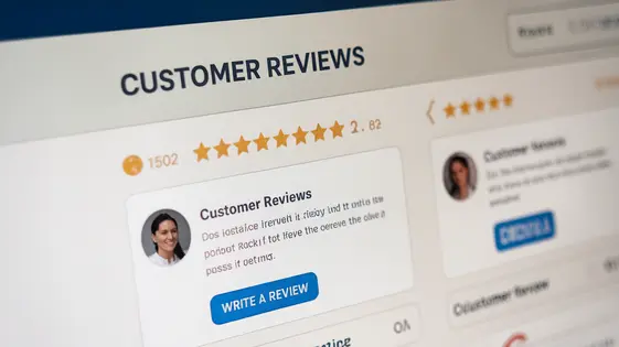 Happy customers giving five-star ratings