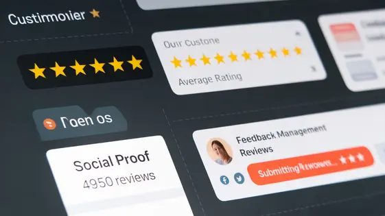 Customer reviews and testimonials on a website